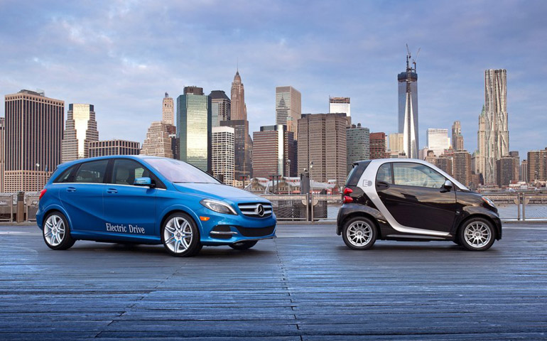 Αμιγώς ηλεκτρικά Mercedes B Class και Smart Fortwo...