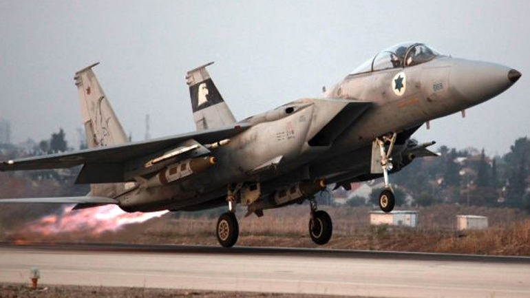 Πλήγματα της ισραηλινής Πολεμικής Αεροπορίας εναντίον θέσεων του στρατού της Συρίας