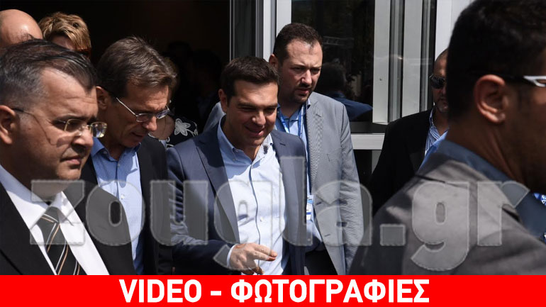 Περιήγηση Τσίπρα, υπό μουσικούς ήχους, στα περίπτερα της ΔΕΘ