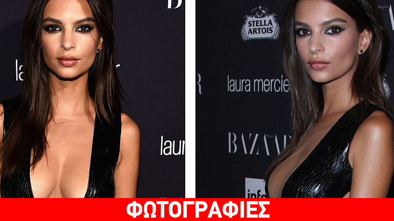 Aποκαλυπτική Emily Ratajkowski στο πάρτι του Harper’s BAZAAR