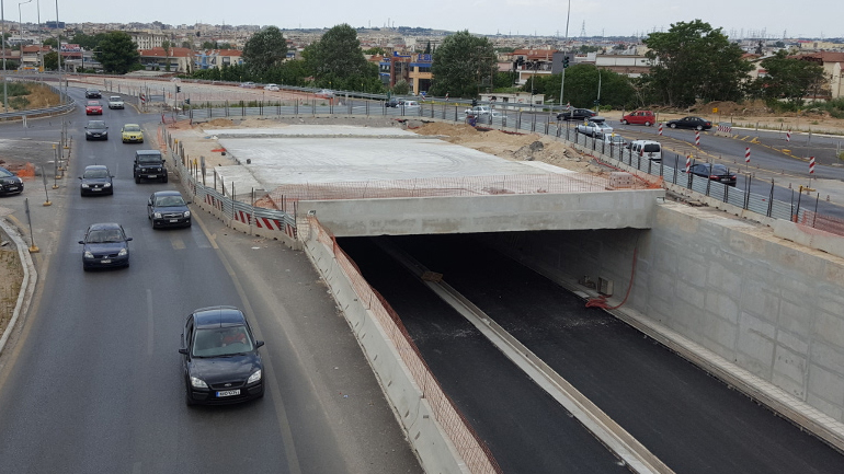 Τον ανισόπεδο κόμβο Ευκαρπίας εγκαίνιασε ο υπουργός Υποδομών, Χρ. Σπίρτζης