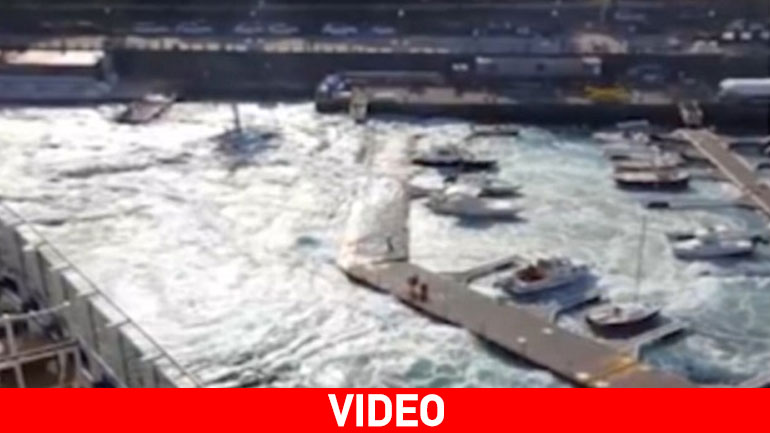 Kρουαζιερόπλοιο σήκωσε μίνι-τσουνάμι σε μαρίνα της Μεσίνα
