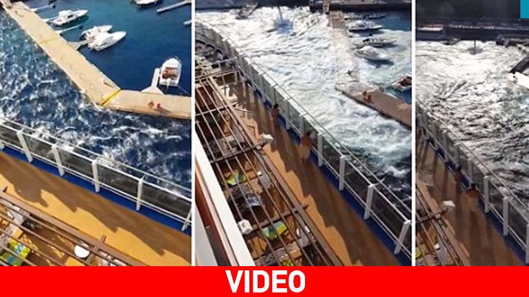 Κρουαζιερόπλοιο προκάλεσε… τσουνάμι