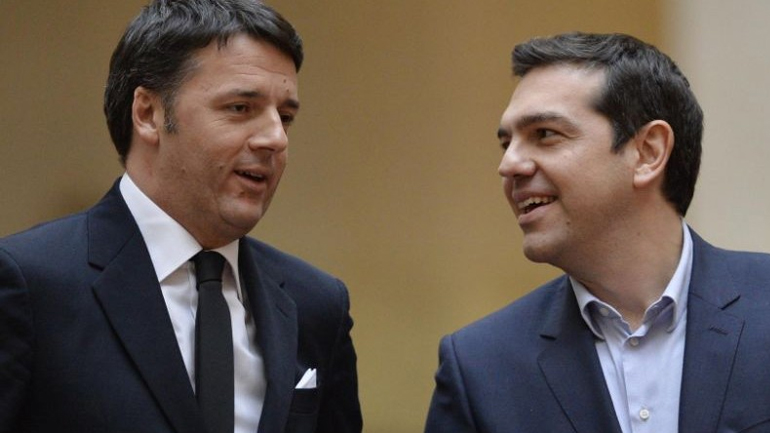FAZ: Η κοινή εμφάνιση Τσίπρα – Ρέντσι προβληματίζει το Βερολίνο