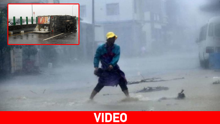 Ο σούπερ τυφώνας «Meranti» σαρώνει την Ταϊβάν