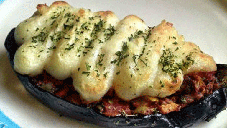 Παπουτσάκια με πουρέ πατάτας