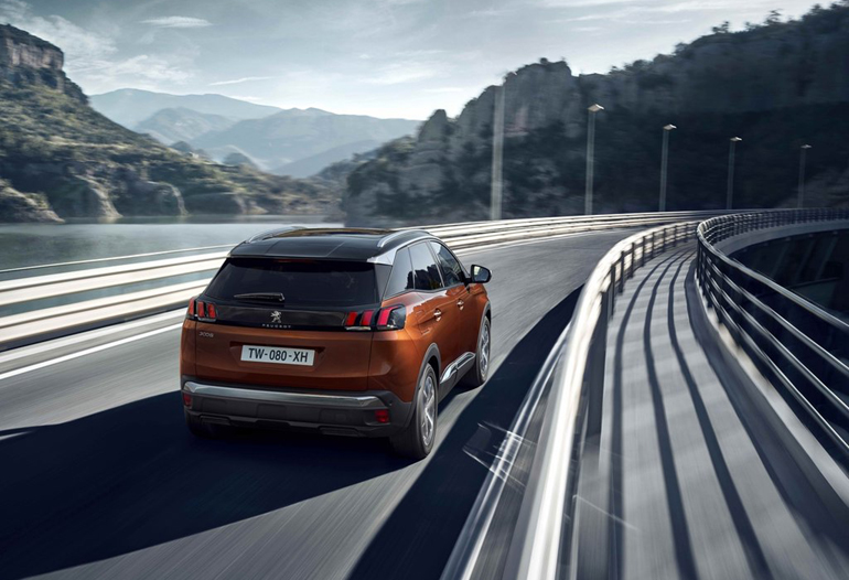 Το πίσω μέρος του Peugeot 3008