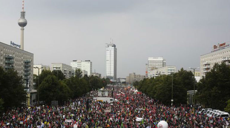Ογκώδεις διαδηλώσεις κατά της TTIP σε Βέλγιο και Γερμανία