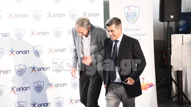 Ο πρόεδρος της ΟΠΑΠ ΑΕ, Καμίλ Ζίγκλερ και ο Oδυσσέας Χριστοφόρου