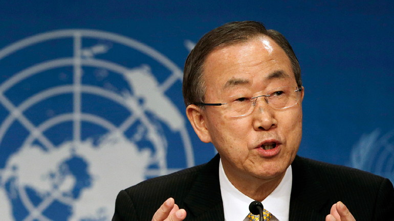 Έκκληση του Μπαν Γκι Μουν για τερματισμό των εχθροπραξιών στη Συρία