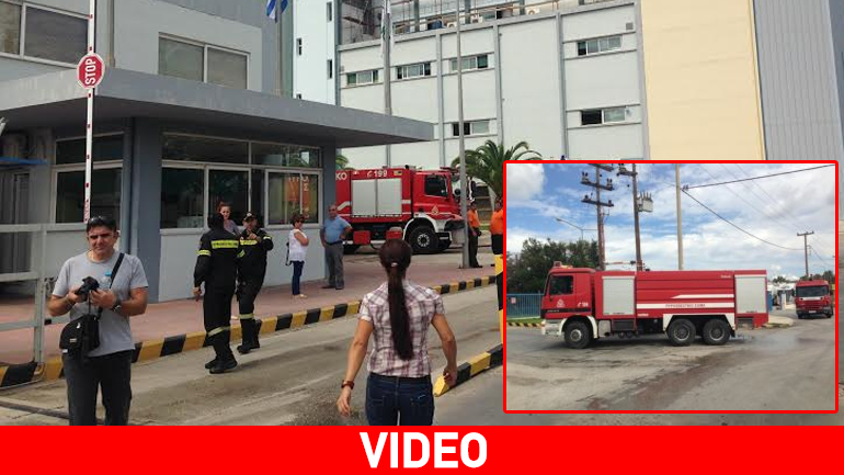 Εικόνες καταστροφής σε αποθήκες εργοστασίου στη ΒΙ.ΠΕ. Πατρών