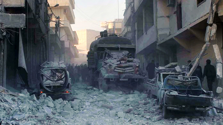 Οι Ρώσοι σφυροκοπούν το Χαλέπι