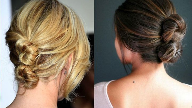 Διπλός κότσος για χτενίσματα με στιλ