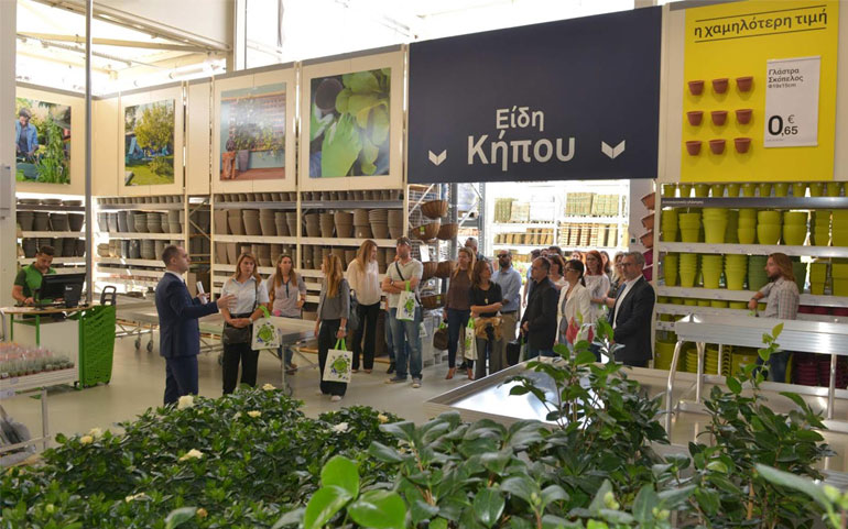 Άποψη από τον κόσμο του Κήπου, στο νέο κατάστημα της Leroy Merlin, στο Μαρούσι