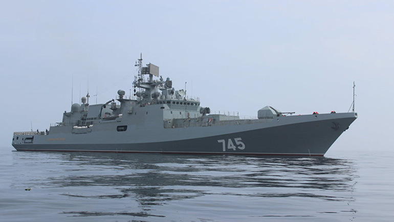 Στην Κέρκυρα η ρωσική φρεγάτα «Admiral Grigorovich»