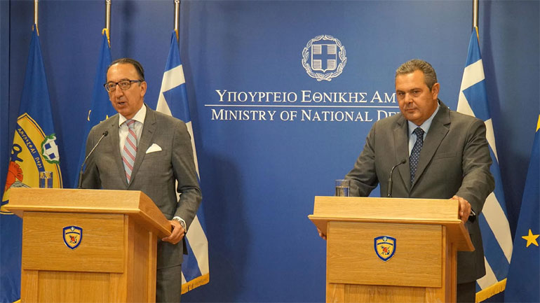 Συνάντηση Πάνου Καμμένου με τον Διευθυντή του Ευρωπαϊκού Οργανισμού Άμυνας