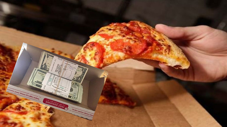 Αντί για πίτσα της έστειλαν κουτί με χρήματα!