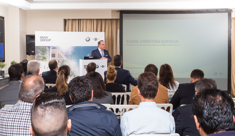 Ο πρόεδρος του BMW Group Hellas Karim - Christian Haririan
