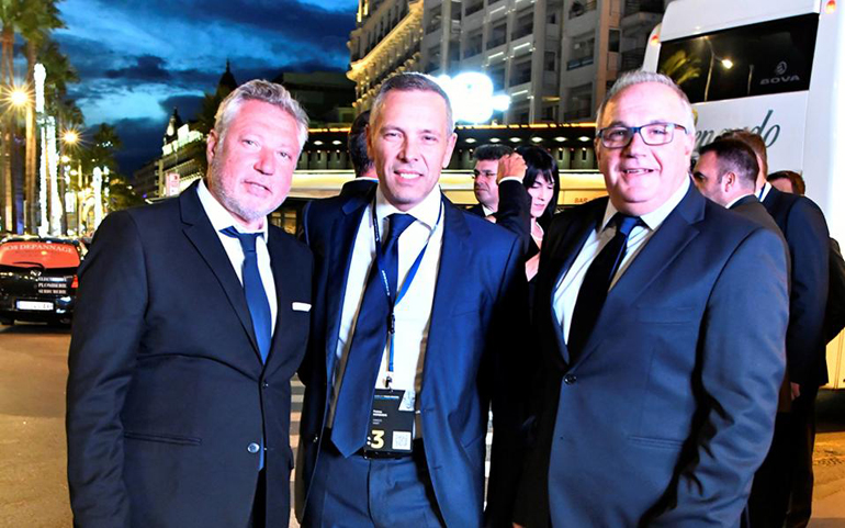 Από αριστερά Πολυχρόνης Συγγελίδης, Πέτρος Πιπερίδης και Ιωάννης Συγγελίδης...