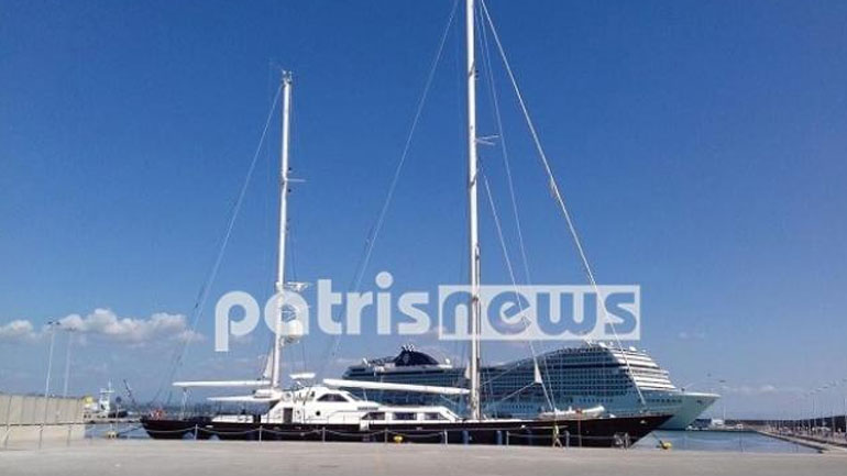 Στο λιμάνι του Κατακόλου το πολυτελές σκάφος του εφοπλιστή Παναγιώτη Τσάκου