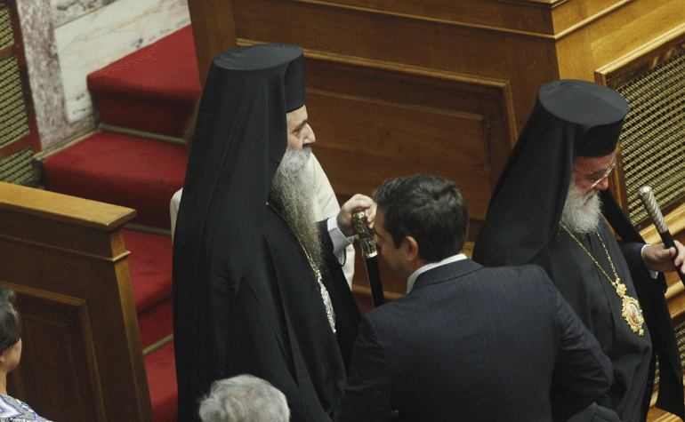 Ο Μητροπολίτης Πειραιώς Σεραφείμ 