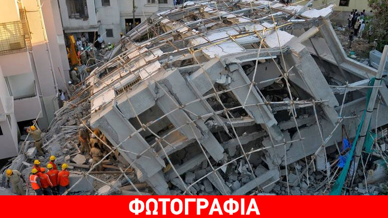 Κατέρρευσε πενταώροφο κτήριο στην Ινδία