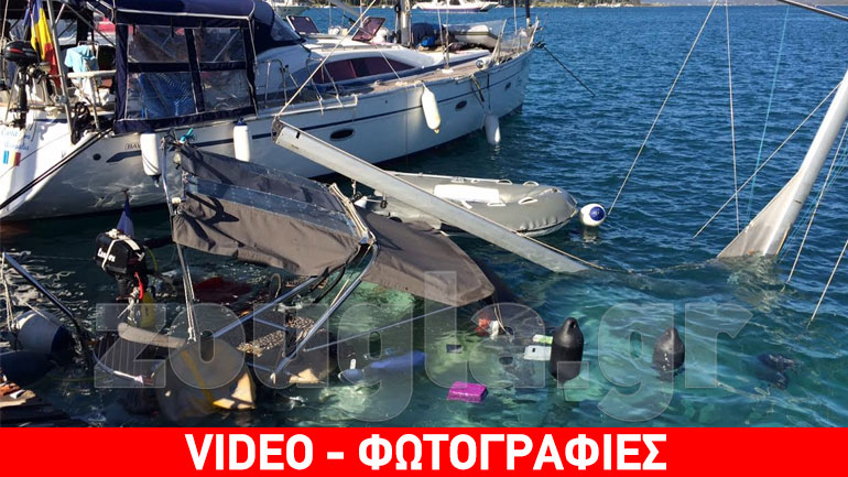 H κακοκαιρία προκάλεσε σοβαρές ζημιές στο λιμάνι του Πόρου