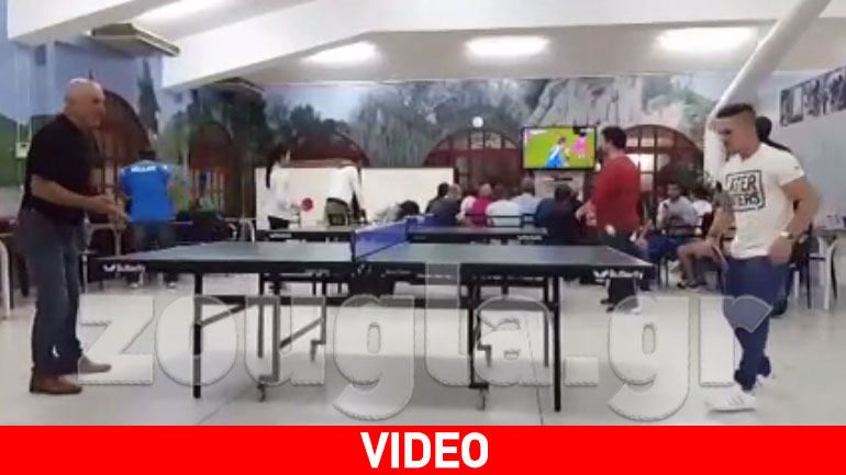 Ο Πετρούνιας εκτός από τους κρίκους είναι άσος στο… πινγκ πονγκ