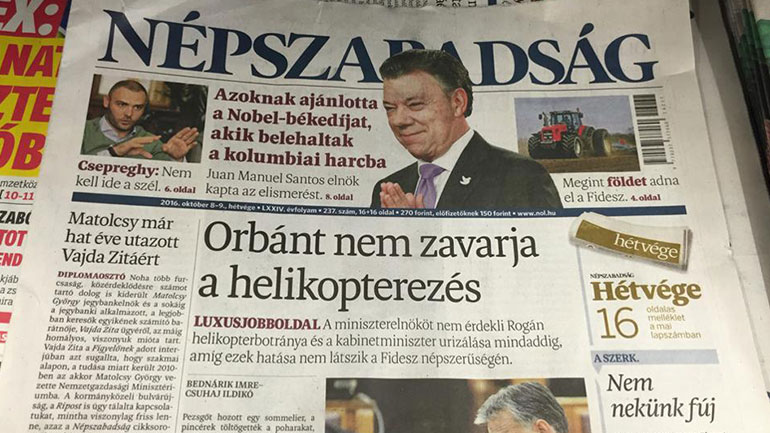 Ουγγαρία: Διαδήλωση για τη διακοπή κυκλοφορίας της εφημερίδας Nepszabadsag