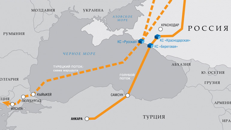 Εντατικές διαβουλεύσεις Ρωσίας-Τουρκίας για τον αγωγό αερίου Turkish Stream