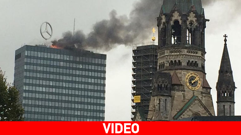 Στις φλόγες ο πύργος της Mercedes