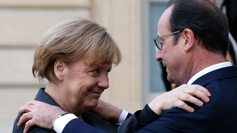 Ολάντ και Μέρκελ ζητούν από τον Πούτιν να εργαστεί υπέρ της εκεχειρίας στη Συρία