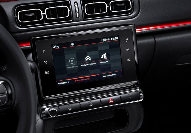 Οθόνη αφής πολλαπλών χρήσεων στην κεντρική κονσόλα...