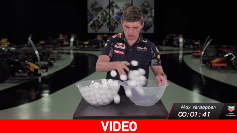 Ο Verstappen άφησε το τιμόνι και έπιασε τα μπαλάκια;