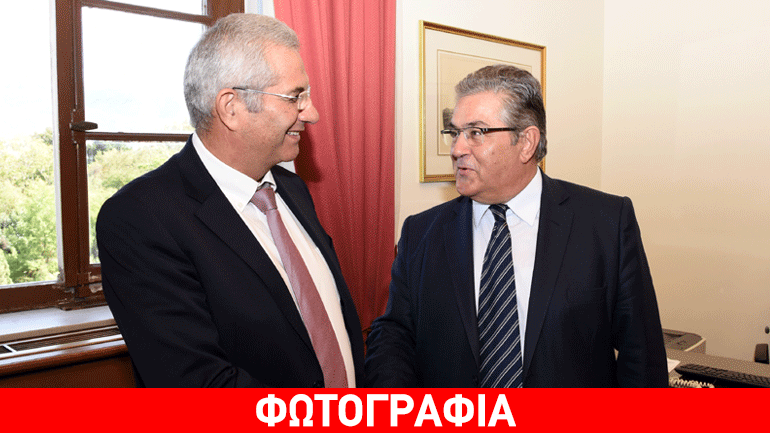 Συνάντηση Δημήτρη Κουτσούμπα με τον Άντρο Κυπριανού