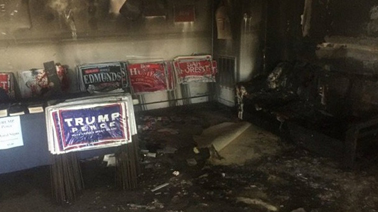 ΗΠΑ: Εμπρηστική επίθεση στα γραφεία του Ρεπουμπλικανικού Κόμματος στη Βόρεια Καρολίνα