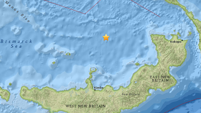 Ισχυρός σεισμός 6,9 R στην Παπούα Νέα Γουινέα