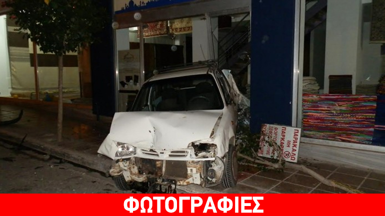Χανιά: Ο δρόμος γέμισε συντρίμμια