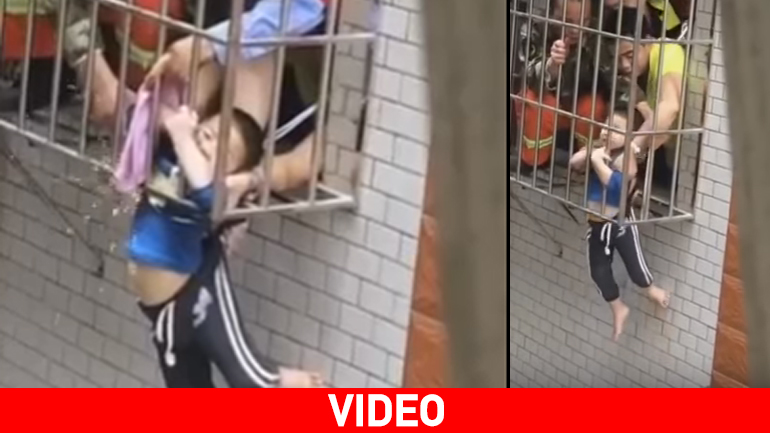 Κίνα: Παιδάκι κρέμεται για ώρες από τα κάγκελα παραθύρου