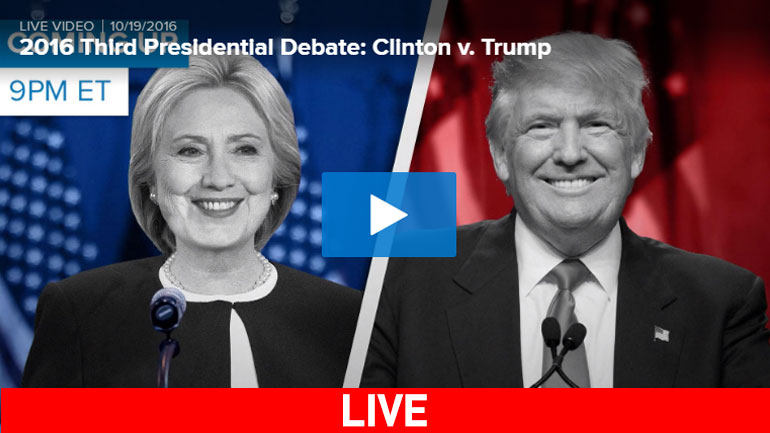 Το τελευταίο τηλεοπτικό debate για Κλίντον-Τραμπ