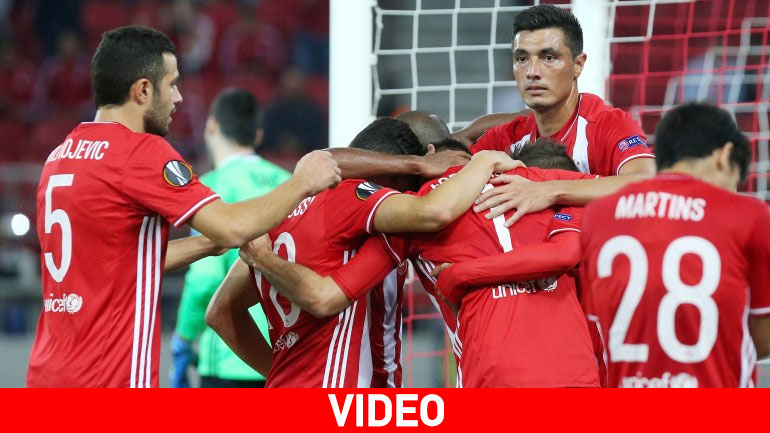 «Τρίποντο» με πολύ καλή εμφάνιση για τον Ολυμπιακό, 4-1 την Αστάνα