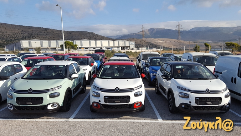 Αυτά είναι τα πρώτα Citroen C3 της νέας γενιάς που έχουν έρθει στην Ελλάδα... 