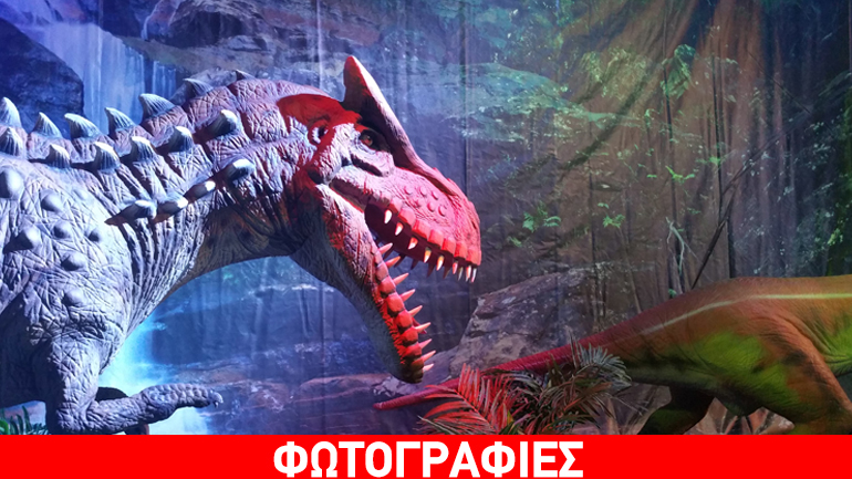 H διαδραστική έκθεση «Στη Χώρα των δεινοσαύρων» συνεχίζεται για δύο ακόμη εβδομάδες στο Κέντρο Πολιτισμού «Ελληνικός Κόσμος»