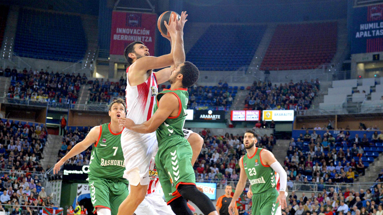 Νικητής στη Βιτόρια ο Ολυμπιακός, 95-90 την Μπασκόνια