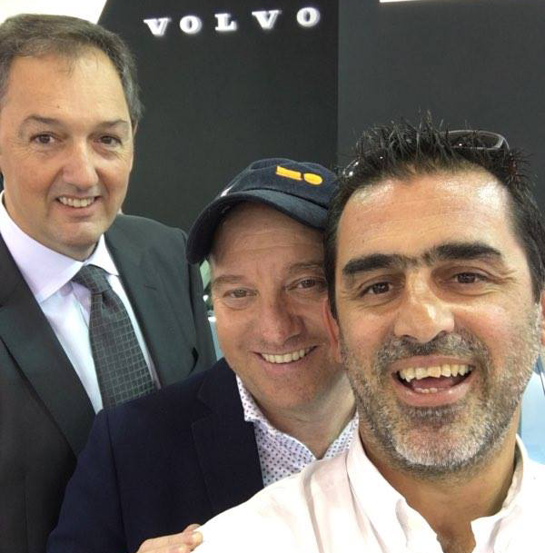 Από αριστερά: Νίκος Μαρτίνος, Έκτορας Μποτρίνι και Γιώργος Καραγιωγάκης...