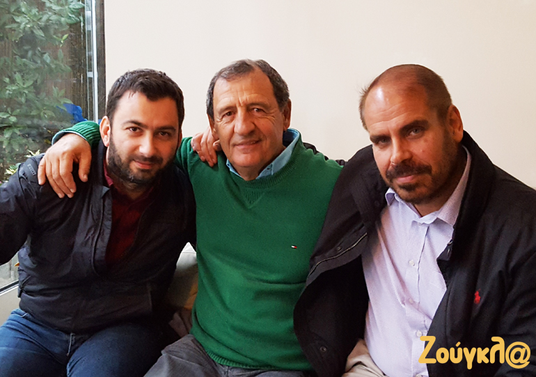 Από αριστερά: Βασίλης Σαρημπαλίδης, Κώστας Στεφανής και Βαγγέλης Γκούμας...