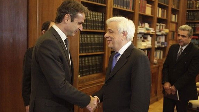 Με τον Προκόπη Παυλόπουλο θα συναντηθεί το μεσημέρι ο Κυρ. Μητσοτάκης