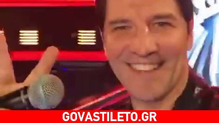Σάκης Ρουβάς: Το πρώτο βίντεο από τα γυρίσματα του «The Voice»