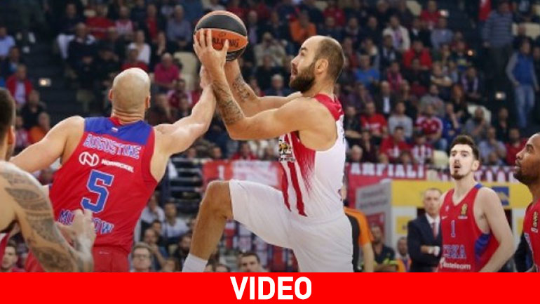 Δεν τα κατάφερε ο Ολυμπιακός με την ΤΣΣΚΑ- Ηττήθηκε με 81-75 από τους Ρώσους στο ΣΕΦ