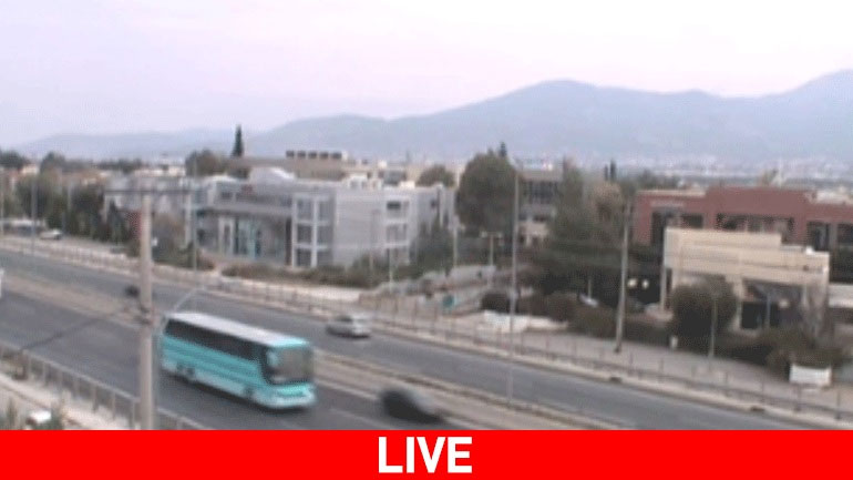 Live η κίνηση των οχημάτων σε Εθνική Οδό και λεωφ. Κηφισίας